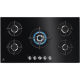 ELECTROLUX Encimera a gas  KGG95372K, 5 zonas, Negro. Zona Gigante